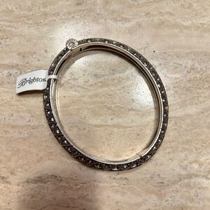 Brighton Silver and Black Patterned Bracelet